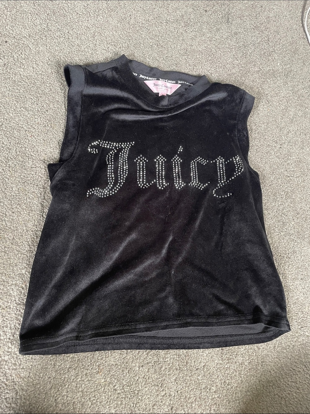 Juicy Couture Black Velvet sleepwear top